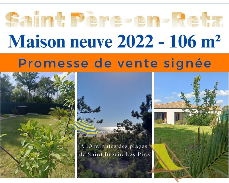 Maison construite en 2022, de 106 m² de plain-pied. - Thomas barone promesse signée
